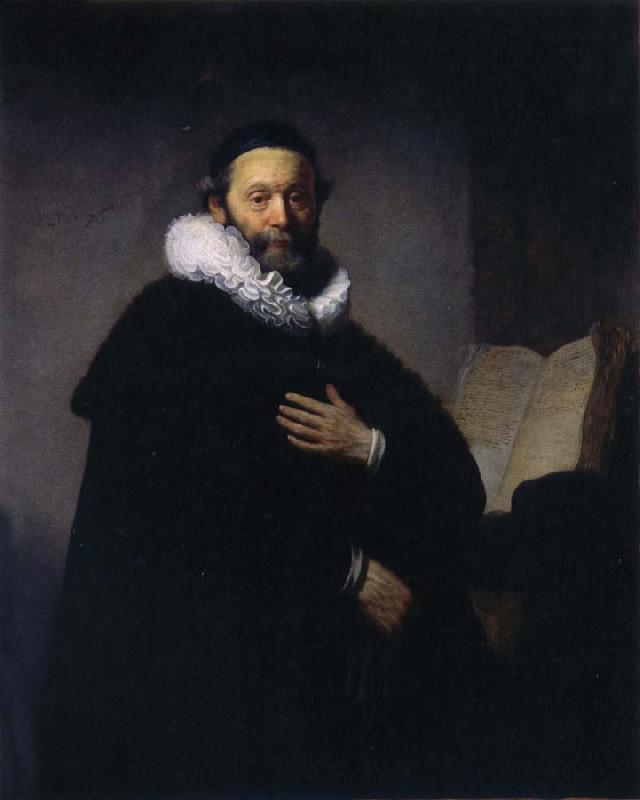 REMBRANDT Harmenszoon van Rijn Portrait of Johannes Wtenbogaert oil painting picture